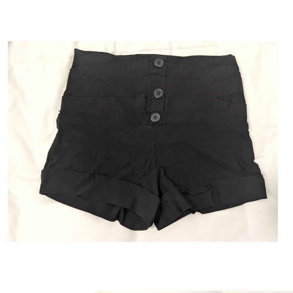 XS Black Dress Short Shorts